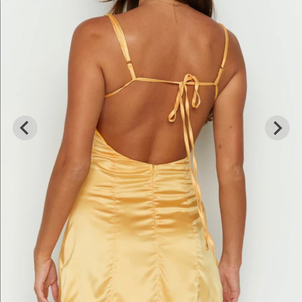 Beginning Boutique Yellow Dress Au6 US2